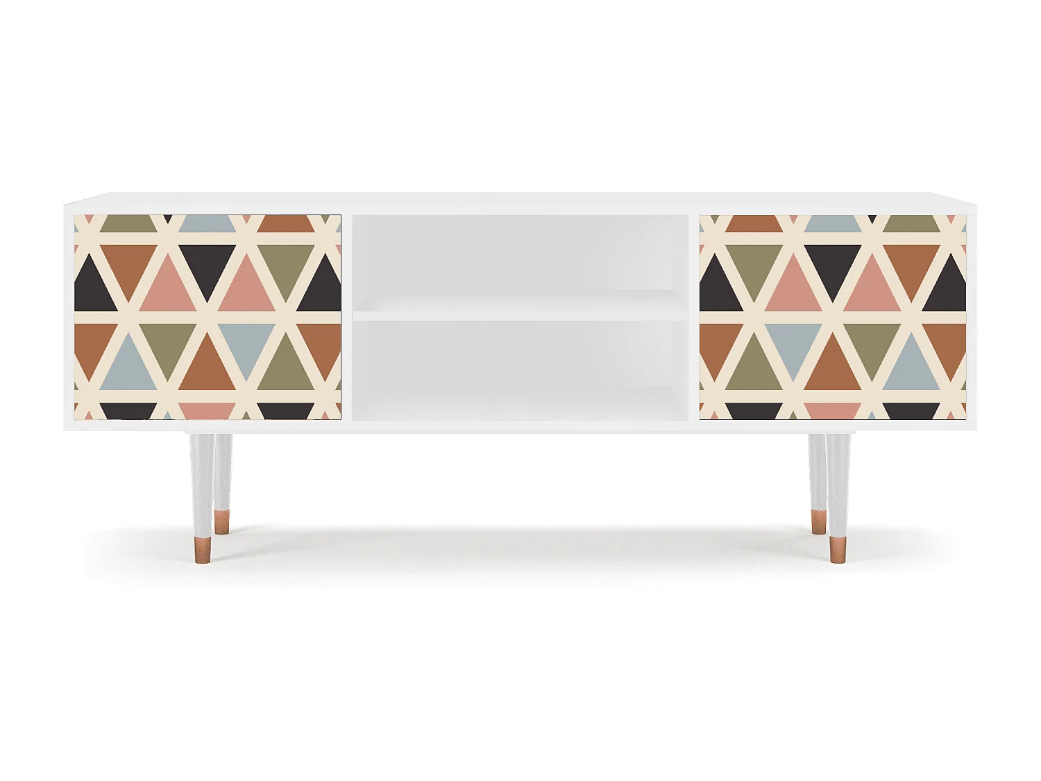 TV-meubel - 170х69х48 cm - T2 - Royal Triangles, Wit