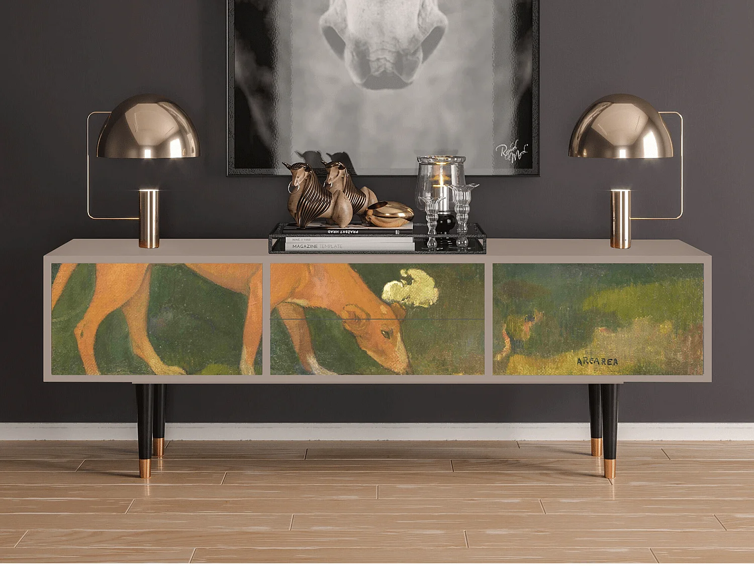 Mobile TV - 170х59х48 cm - T4 - Arearea , Latte