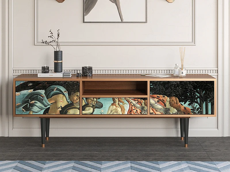 TV-Möbel - 170х59х41 cm - T6 - The Birth of Venus, Walnuss