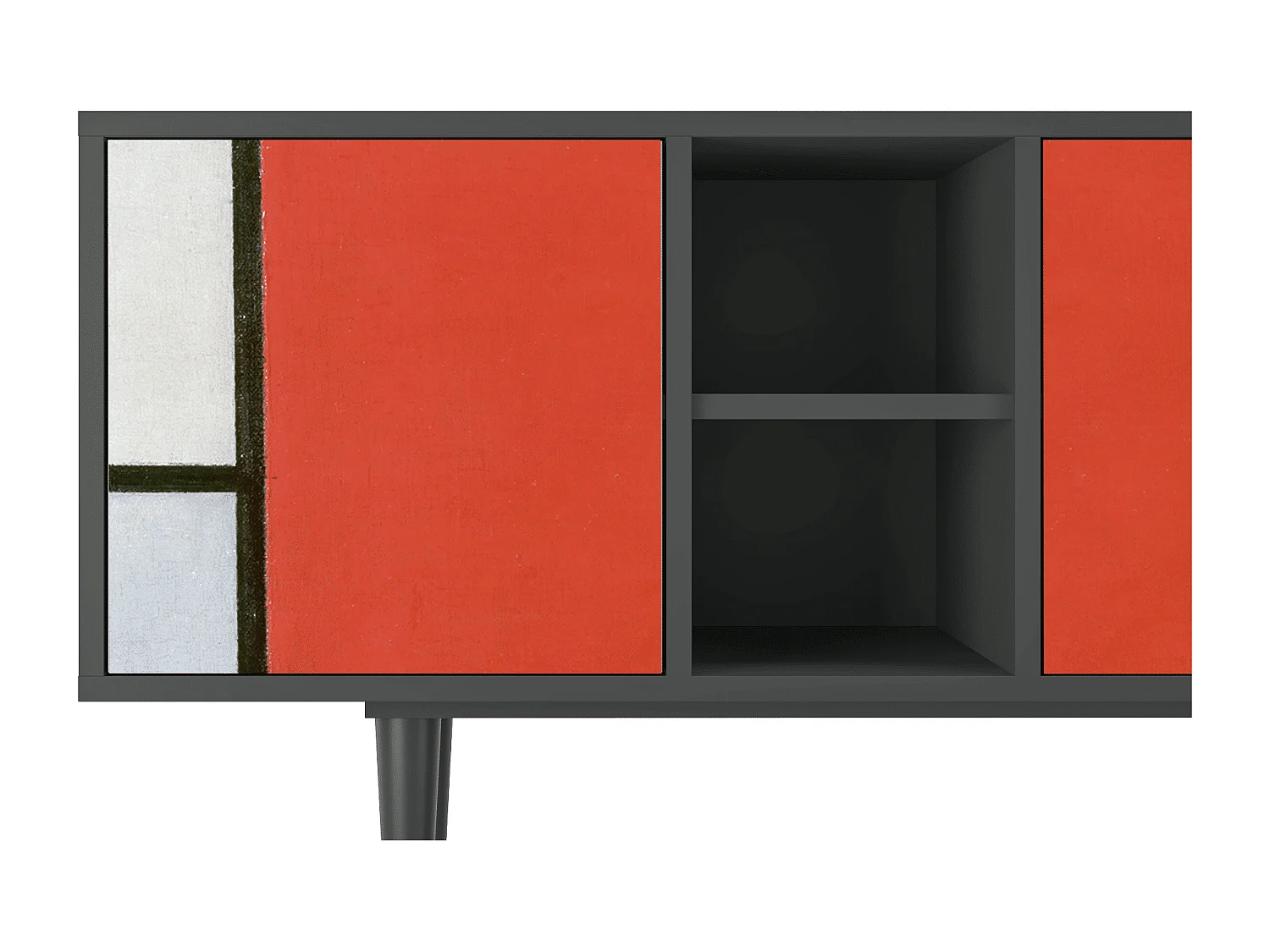 Meuble TV - 150х69х41 cm - T5 - Composition, Anthracite