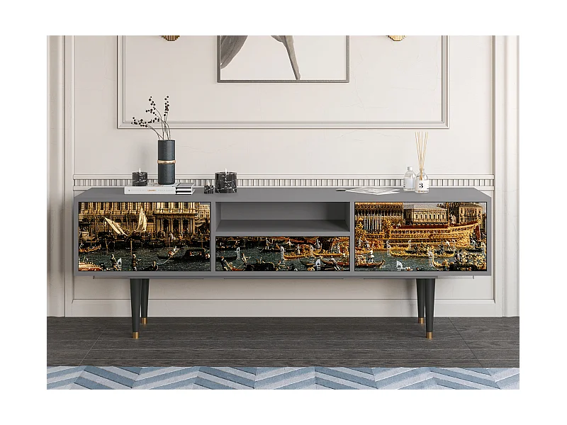 TV-Möbel - 170х59х41 cm - T6 - The Bucintoro, Grau