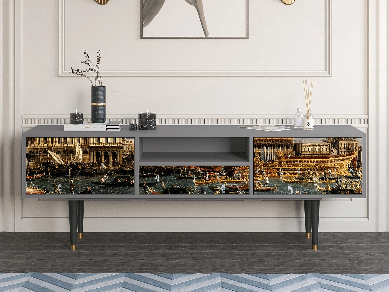 Mobile TV - 170х59х41 cm - T6 - The Bucintoro, Grigio