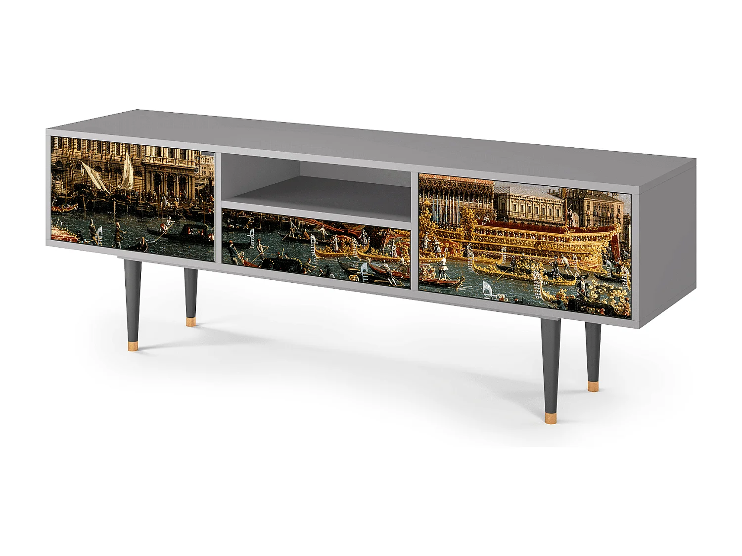 Meuble TV - 170х59х41 cm - T6 - The Bucintoro, Gris