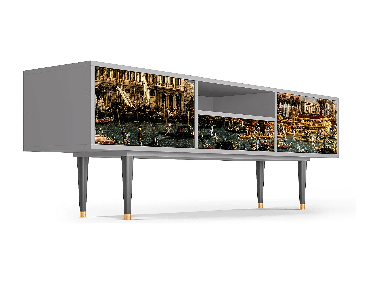 Meuble TV - 170х59х41 cm - T6 - The Bucintoro, Gris