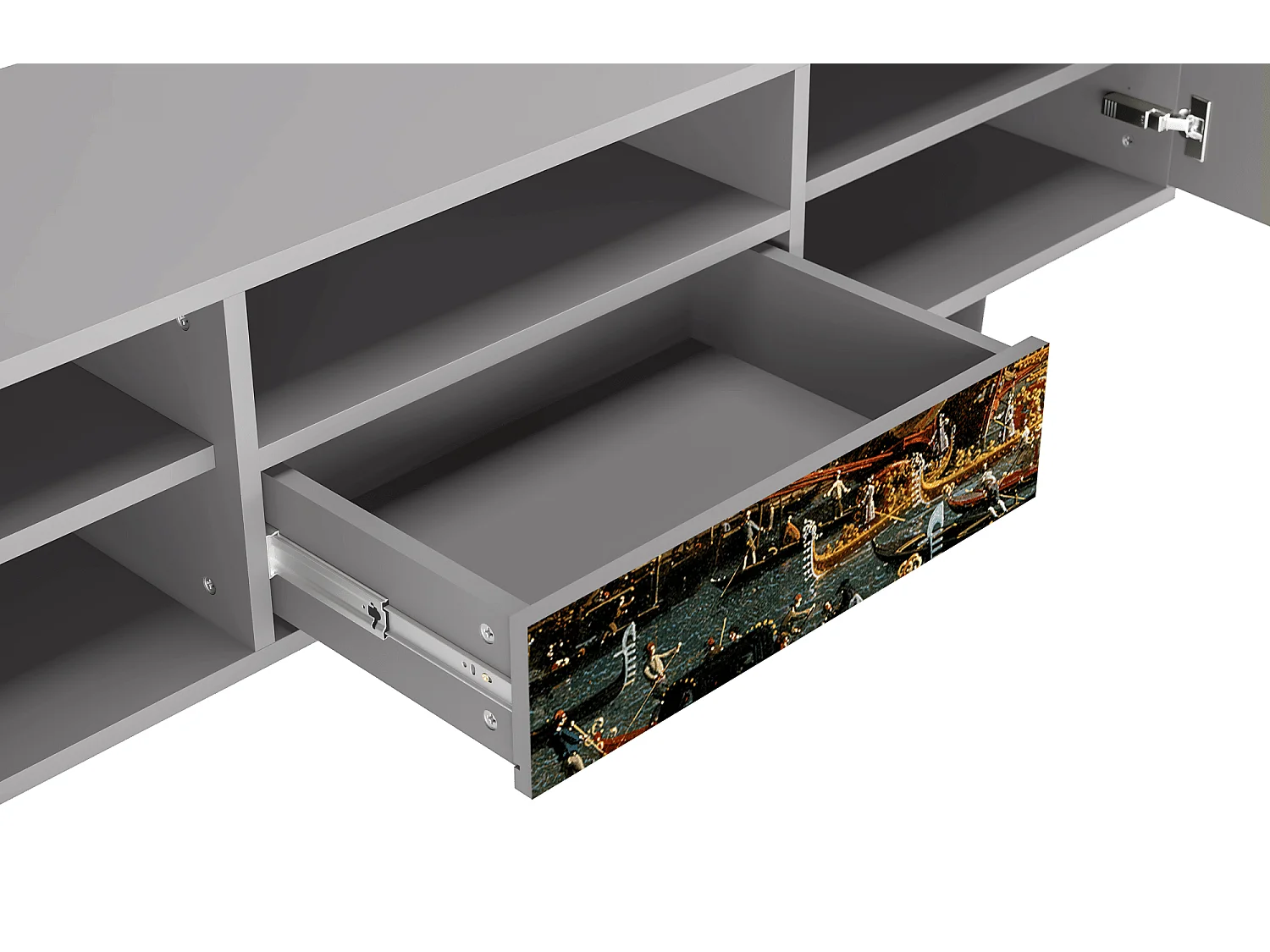 Meuble TV - 170х59х41 cm - T6 - The Bucintoro, Gris