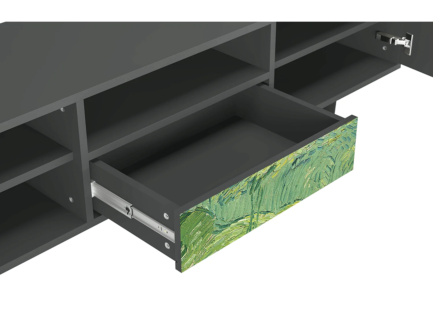 Meuble TV - 170х59х41 cm - T6 - Green Wheat Fields, Anthracite