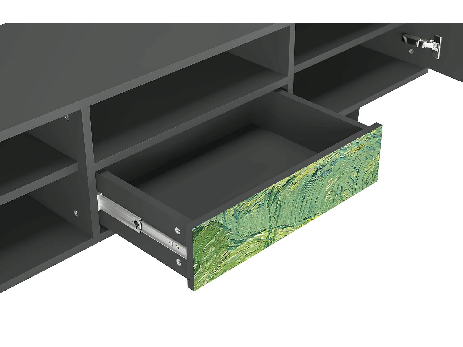 Meuble TV - 170х59х41 cm - T6 - Green Wheat Fields, Anthracite