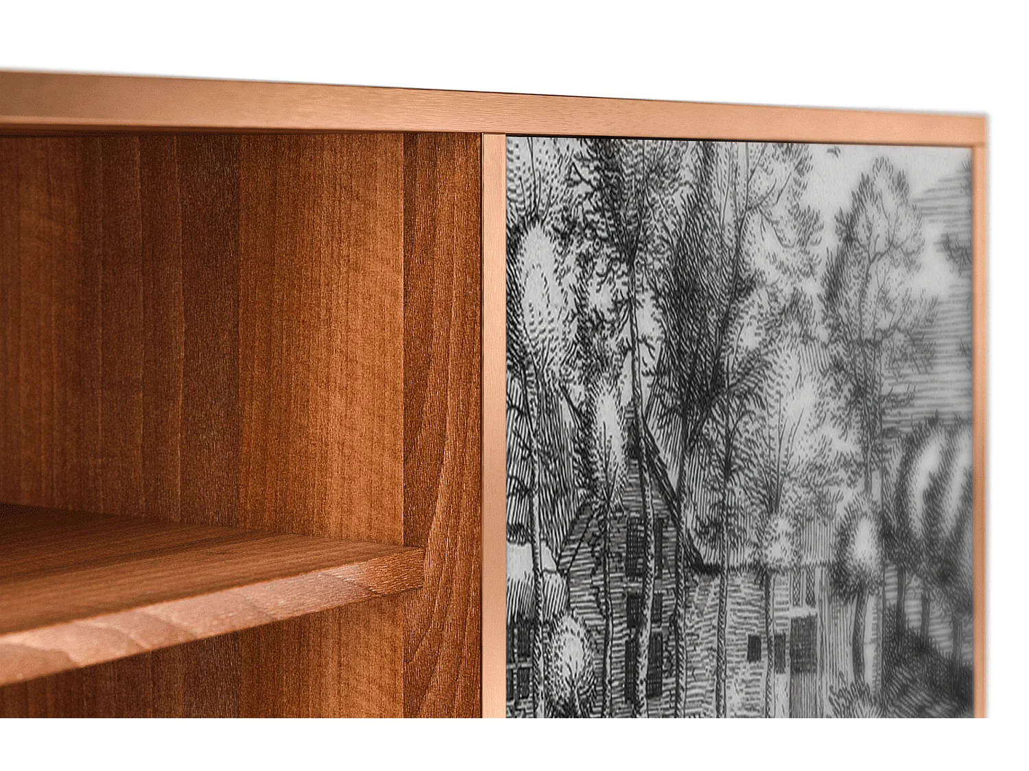 Meuble TV - 170х69х48 cm - T2 - A Pond, Noyer