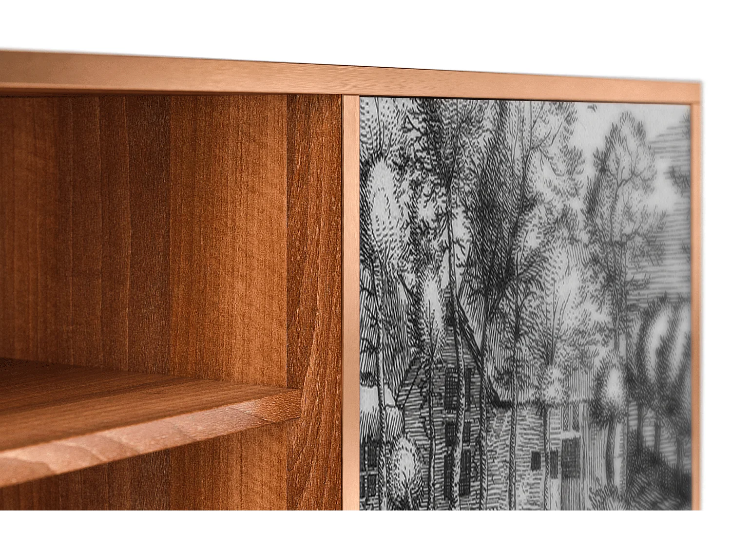 Szafka RTV - 170х69х48 cm - T2 - A Pond, Orzech