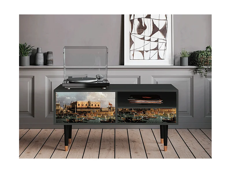 Meuble TV - 115х59х48 cm - T3 - The Bucintoro, Anthracite