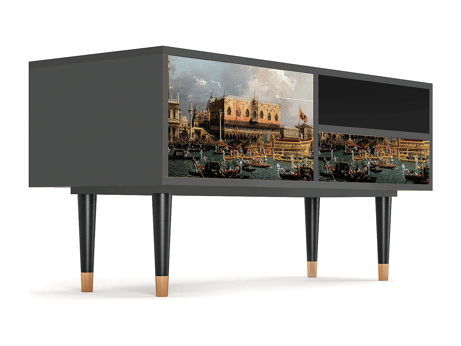 Meuble TV - 115х59х48 cm - T3 - The Bucintoro, Anthracite