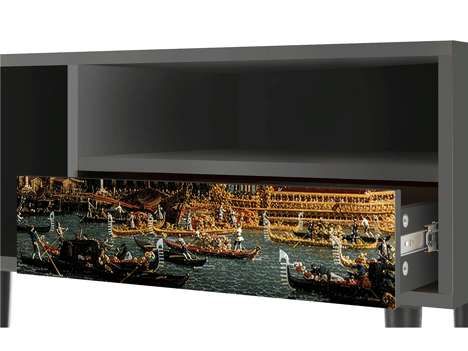 Meuble TV - 115х59х48 cm - T3 - The Bucintoro, Anthracite