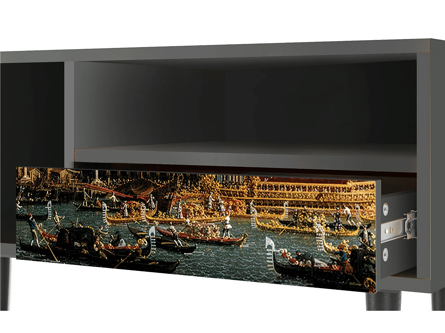 Meuble TV - 115х59х48 cm - T3 - The Bucintoro, Anthracite