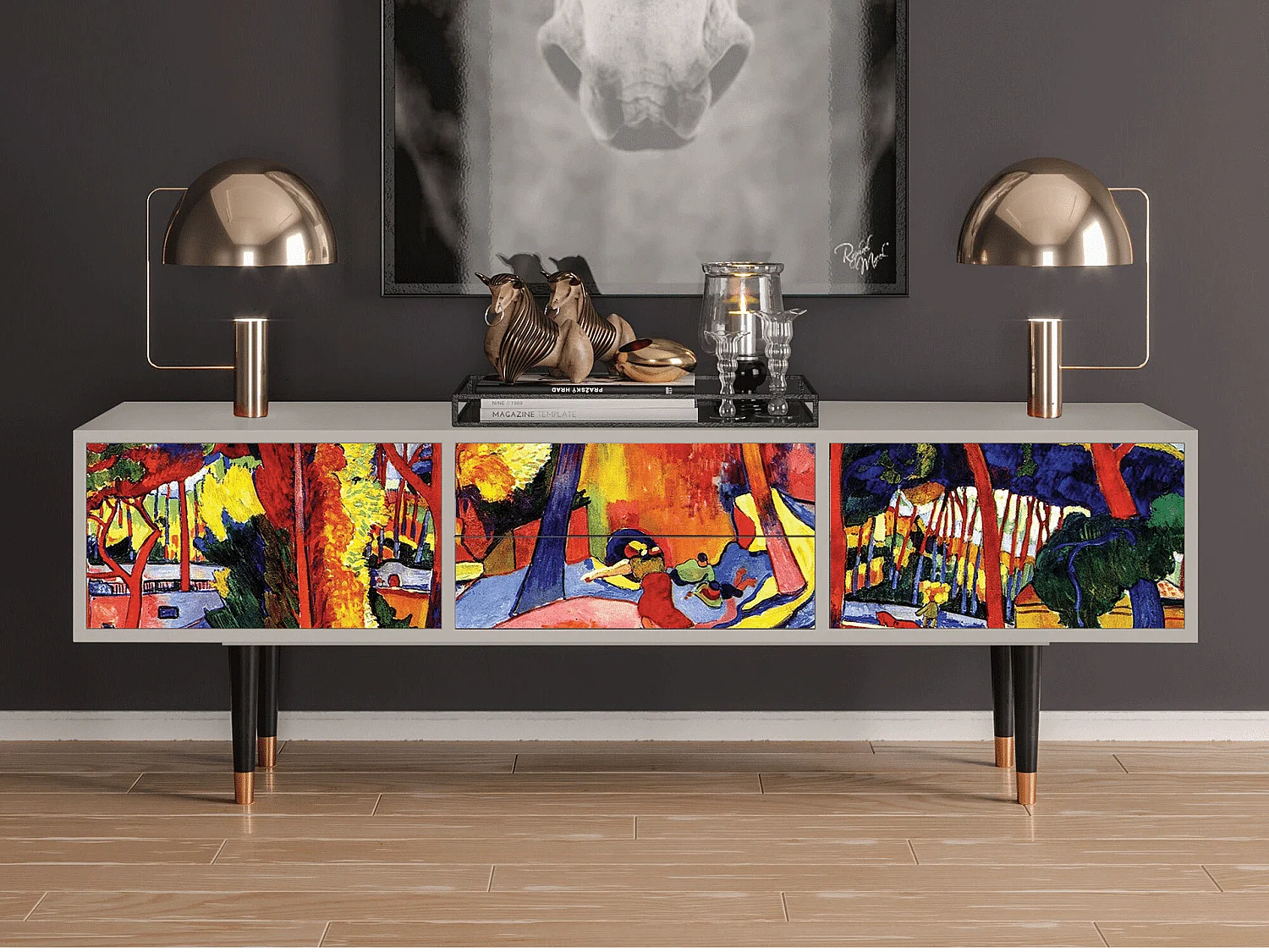 Meuble TV - 170х59х48 cm - T4 - The Turning Road, Sable