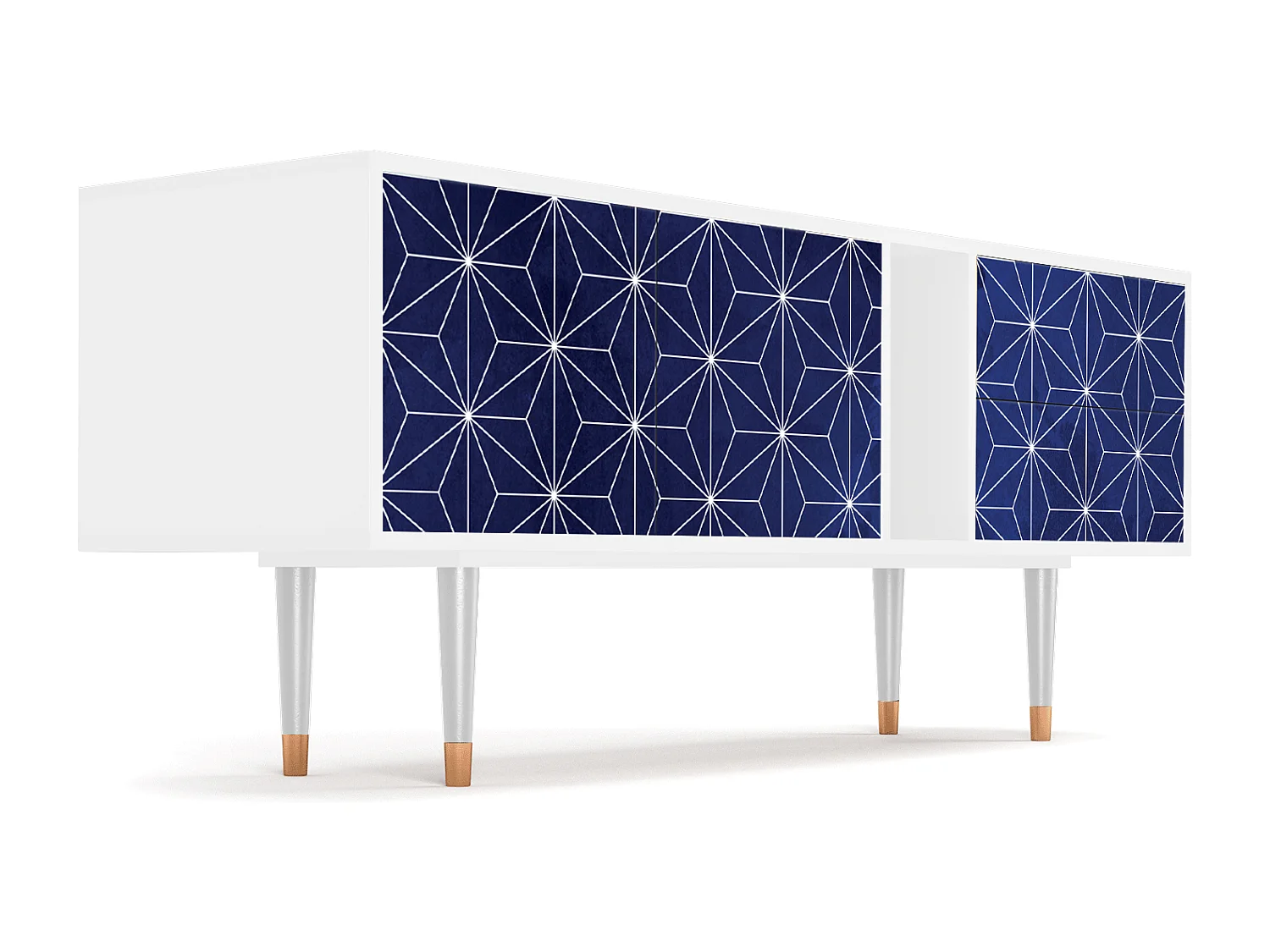 Meuble TV - 170х69х48 cm - T1 - Milky Way, Blanc