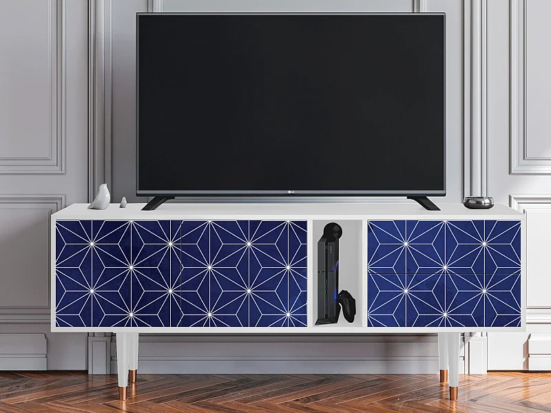 Meuble TV - 170х69х48 cm - T1 - Milky Way, Blanc