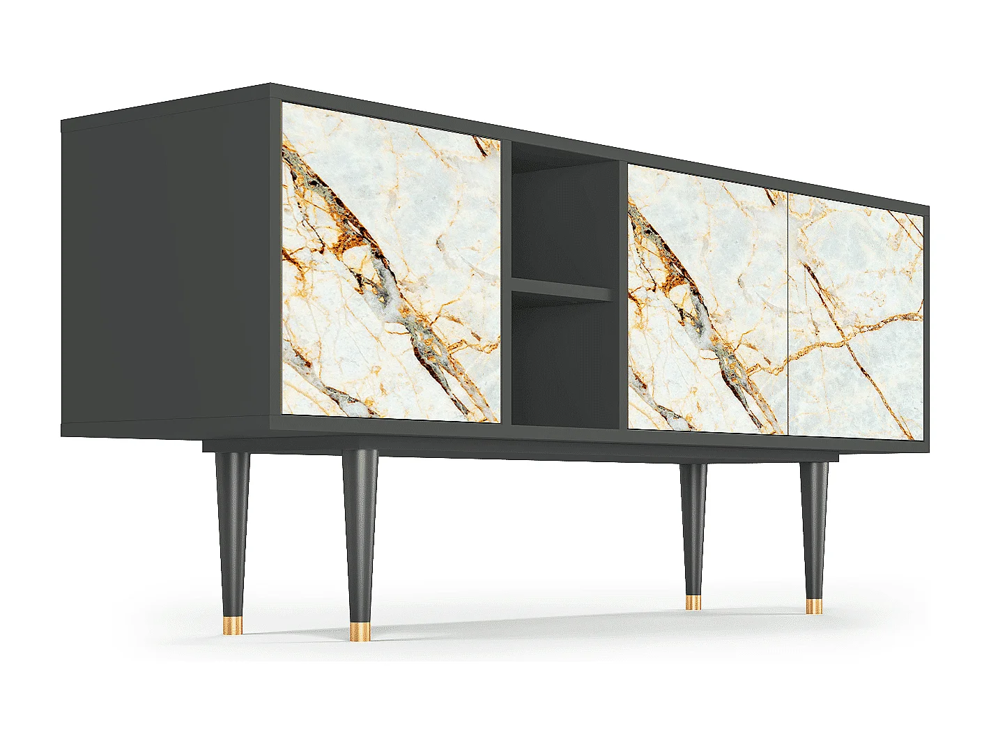 Mobile TV - 150х69х41 cm - T5 - Sabbiay Marble, Antracite