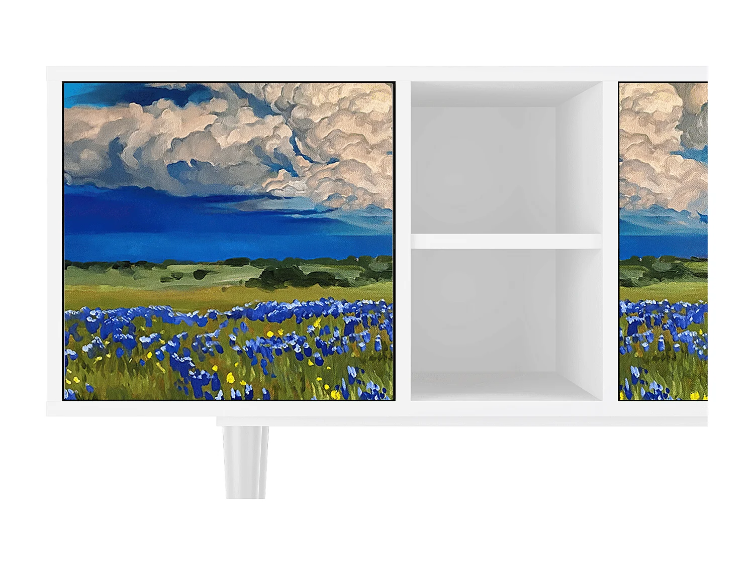 Meuble TV - 150х69х41 cm - T5 - Thunderheads by Dean, Blanc