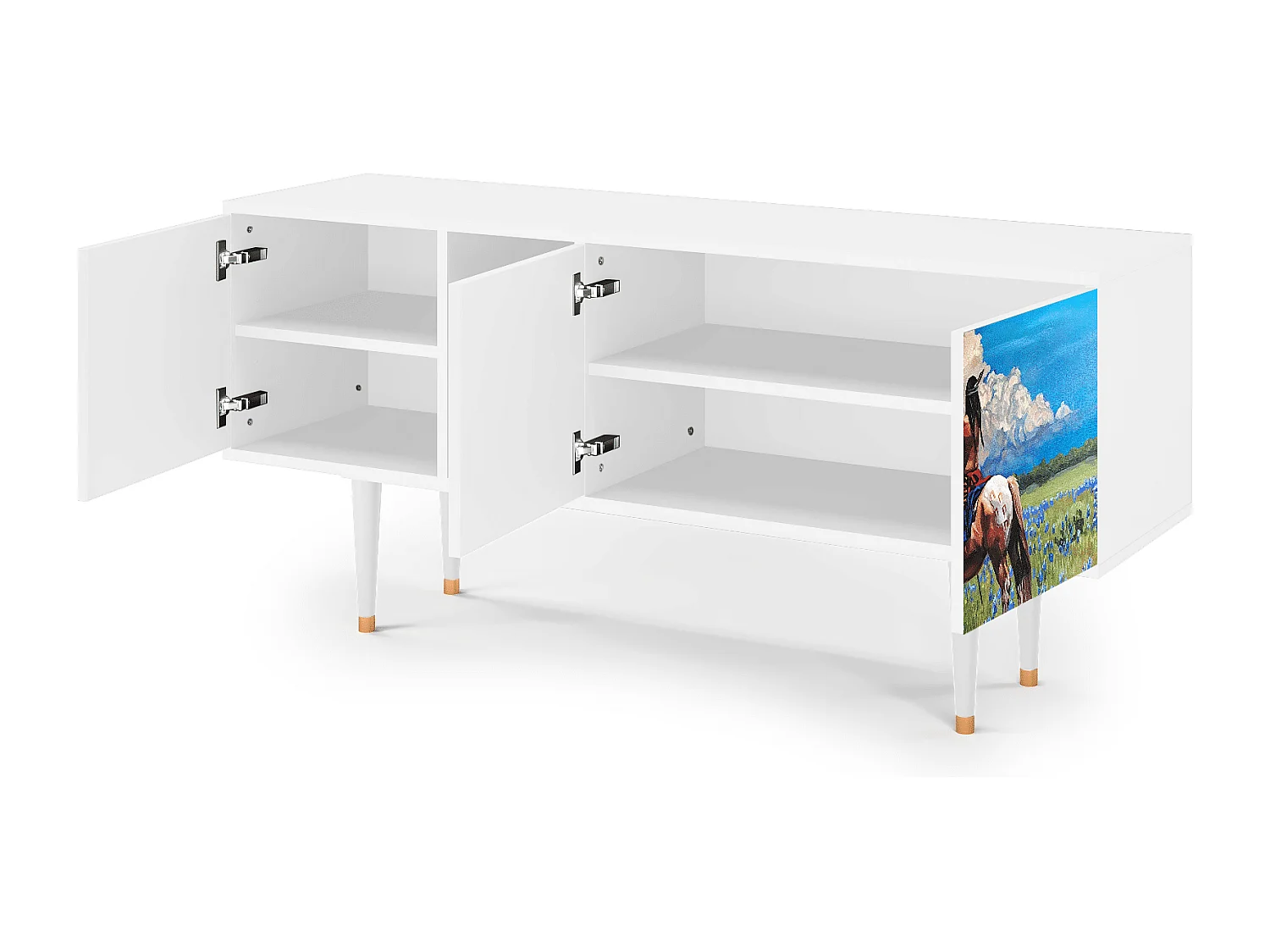 Meuble TV - 150х69х41 cm - T5 - Thunderheads by Dean, Blanc