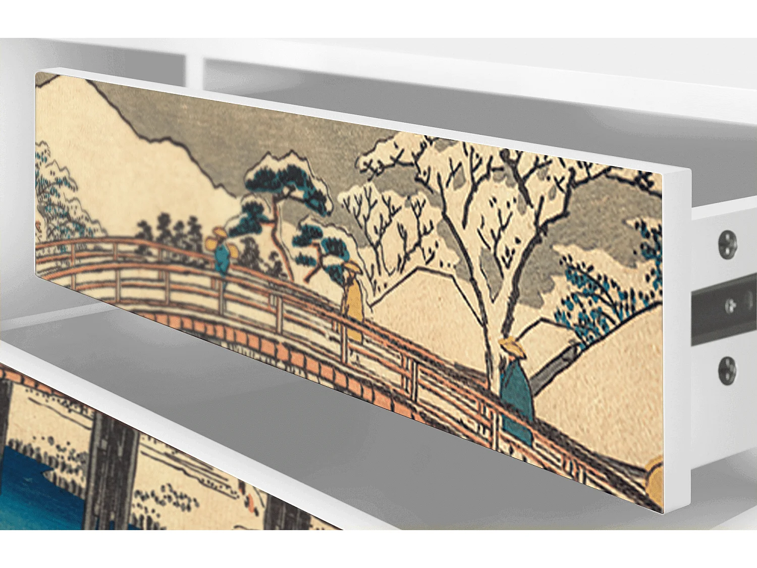 Meuble TV - 170х59х48 cm - T4 - Katabira River, Blanc