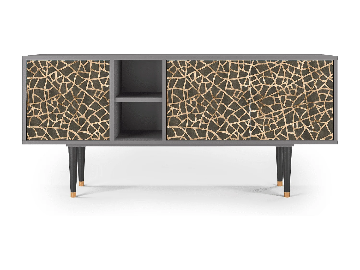 Mueble de TV - 150х69х41 cm - T5 - Enlarged Leaf, Gris