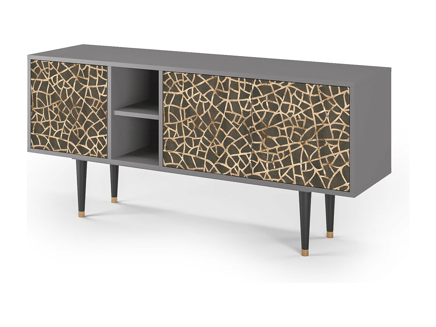 Mueble de TV - 150х69х41 cm - T5 - Enlarged Leaf, Gris