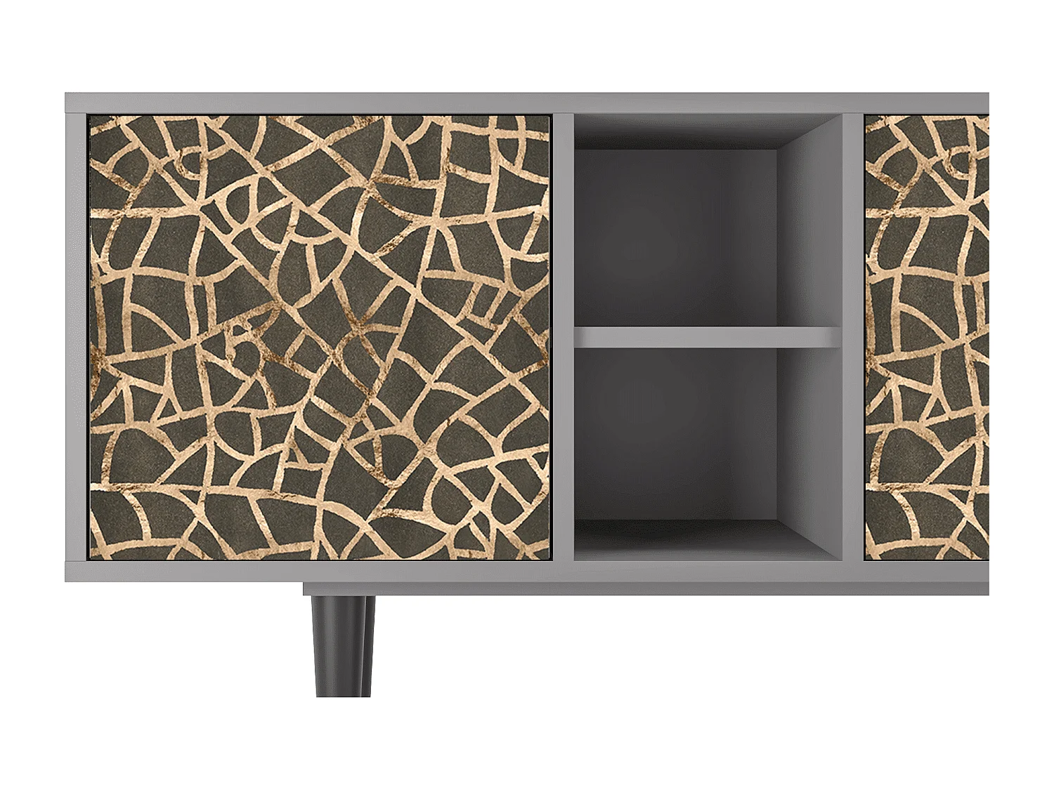 Mueble de TV - 150х69х41 cm - T5 - Enlarged Leaf, Gris