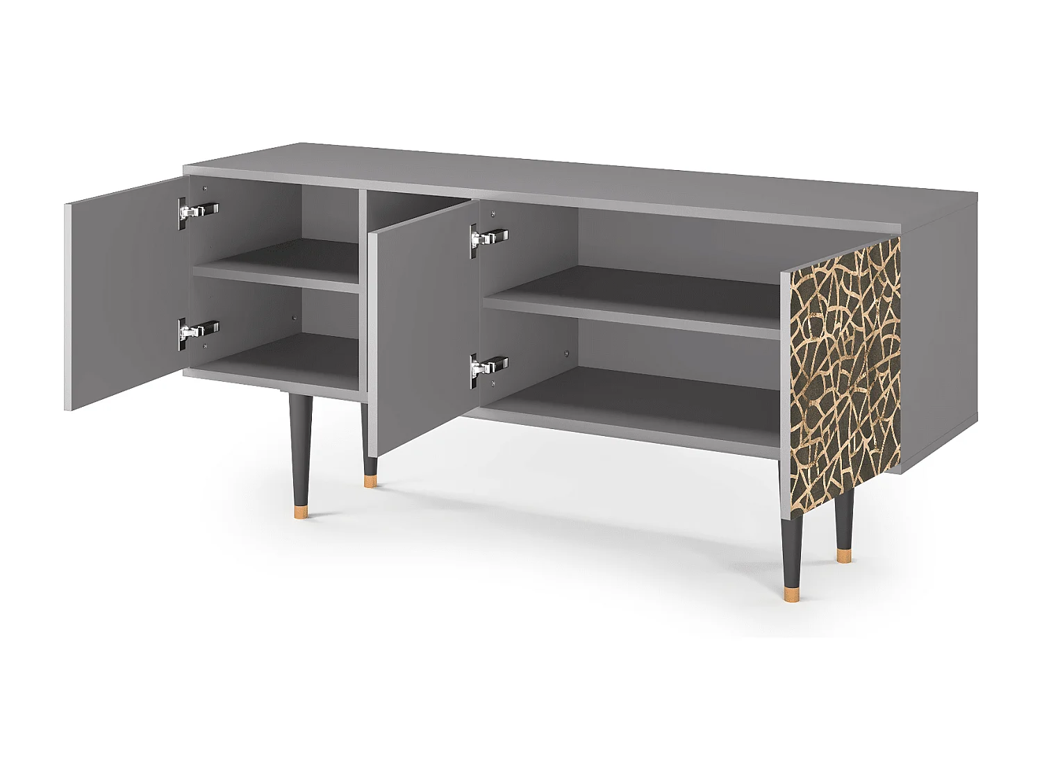 Mueble de TV - 150х69х41 cm - T5 - Enlarged Leaf, Gris