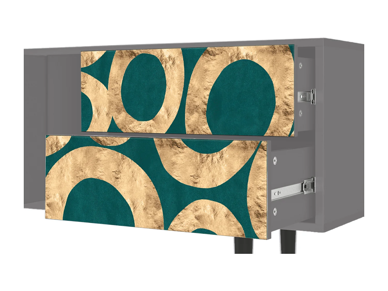 Meuble TV - 170х69х48 cm - T1 - Zircon Sphere, Gris