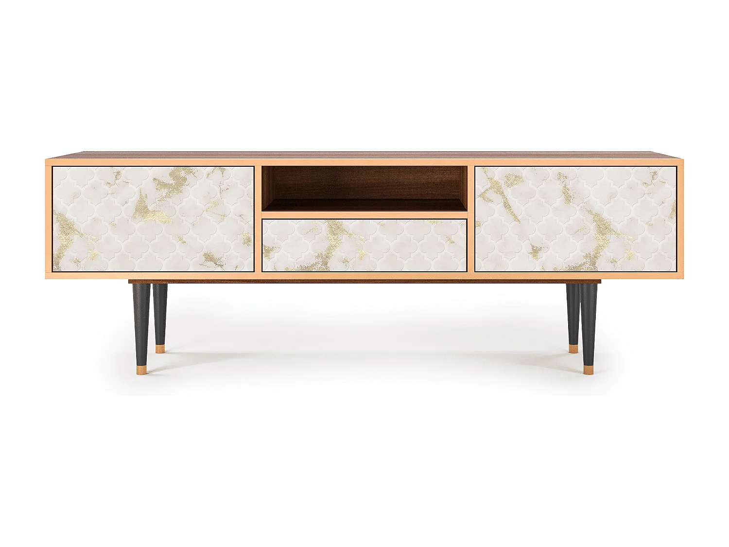 Mueble de TV - 170х59х41 cm - T6 - Sahara desert, Nogal