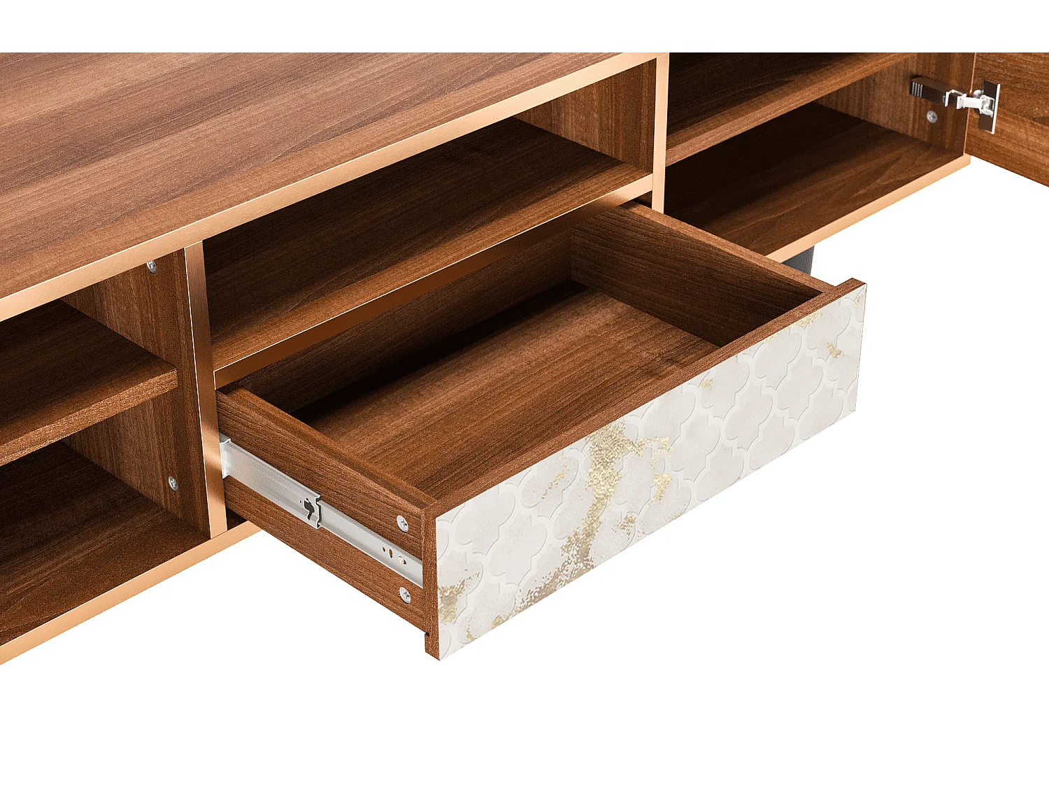 Mueble de TV - 170х59х41 cm - T6 - Sahara desert, Nogal