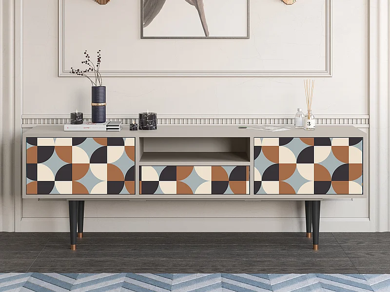 Meuble TV - 170х59х41 cm - T6 - Brown Sensation, Sable