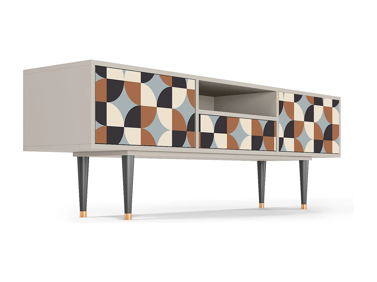 Meuble TV - 170х59х41 cm - T6 - Brown Sensation, Sable