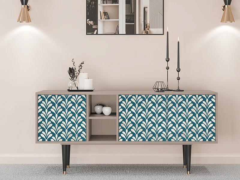 Meuble TV - 150х69х41 cm - T5 - Milky Tears, Latte