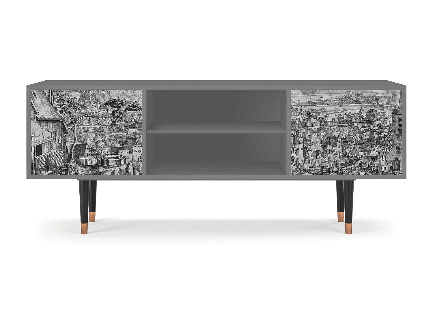 Mueble de TV - 170х69х48 cm - T2 - Departure, Gris