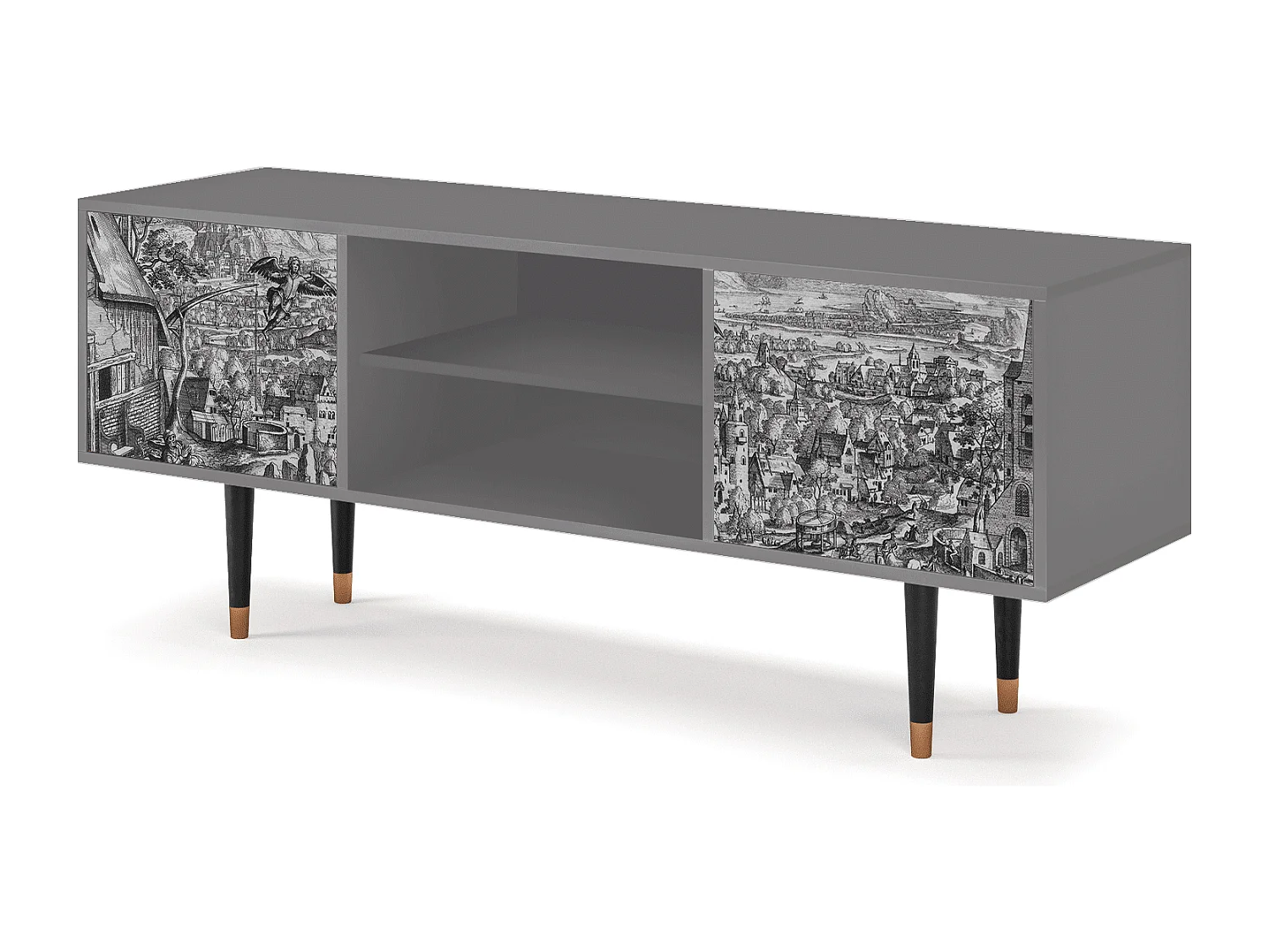 Mueble de TV - 170х69х48 cm - T2 - Departure, Gris