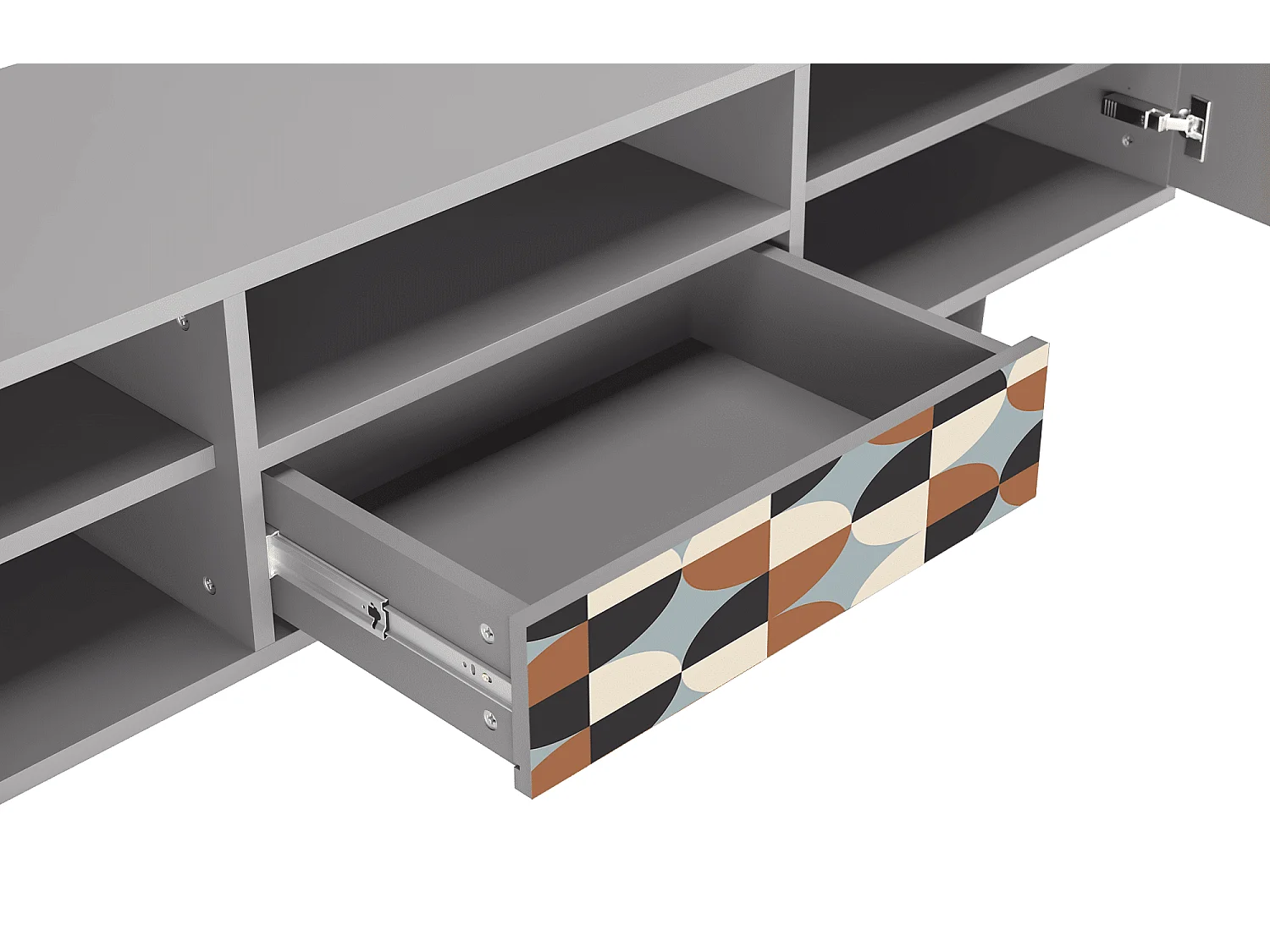 Mobile TV - 170х59х41 cm - T6 - Brown Sensation, Grigio