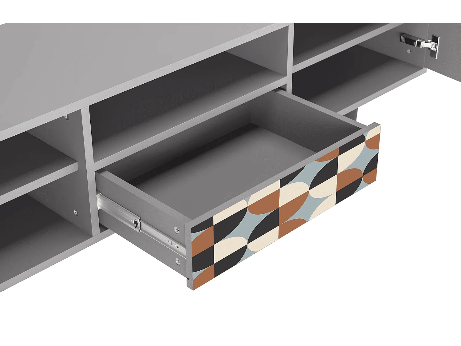 Meuble TV - 170х59х41 cm - T6 - Brown Sensation, Gris