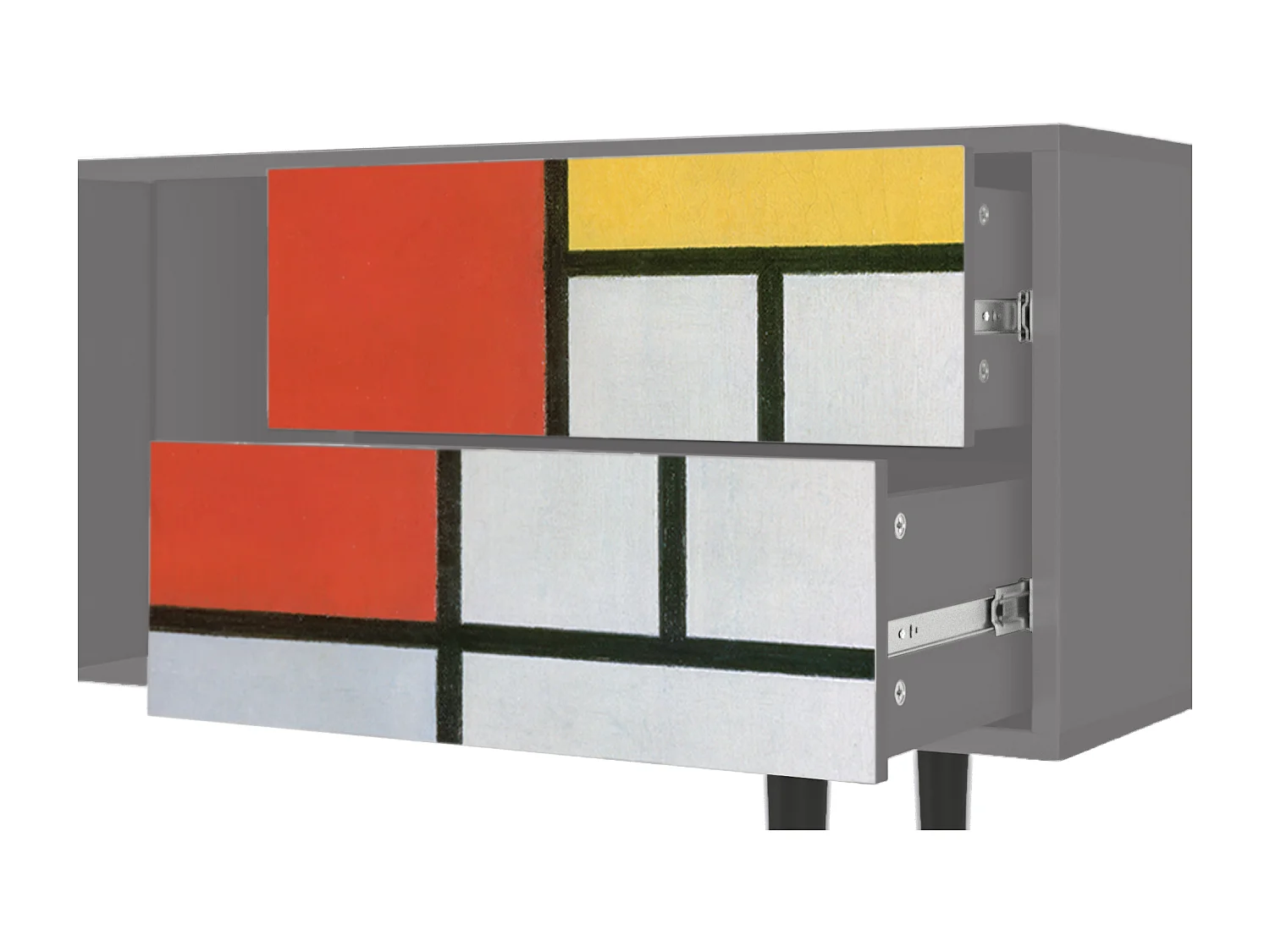 Mobile TV - 170х69х48 cm - T1 - Composition, Grigio