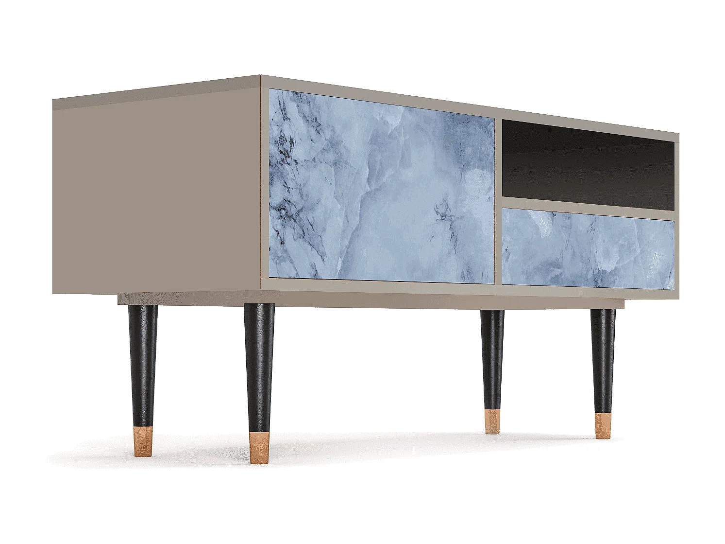 TV-Möbel - 115х59х48 cm - T3 - Feather Ice, Sand