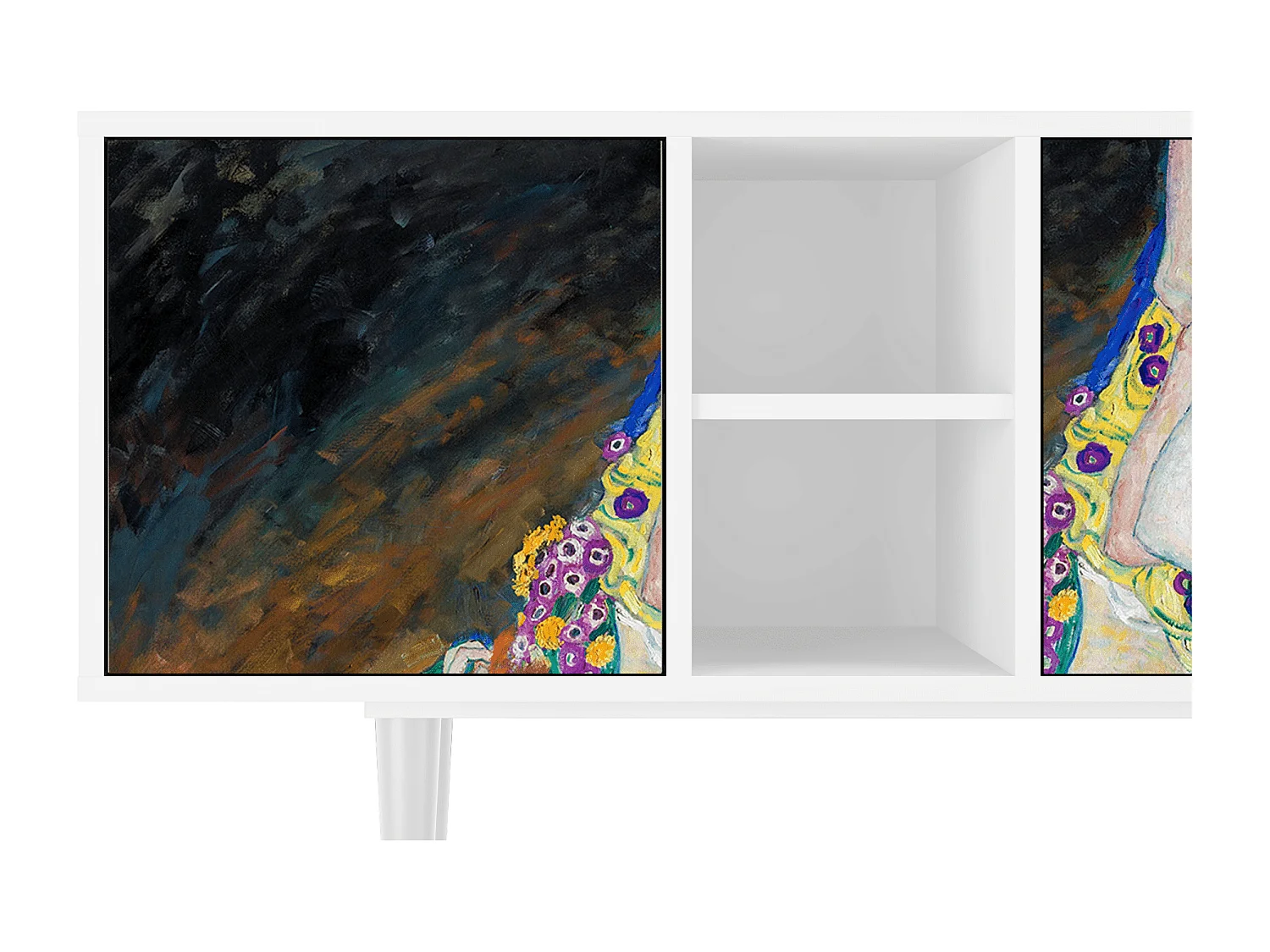 Meuble TV - 150х69х41 cm - T5 - The Maiden by Klimt, Blanc