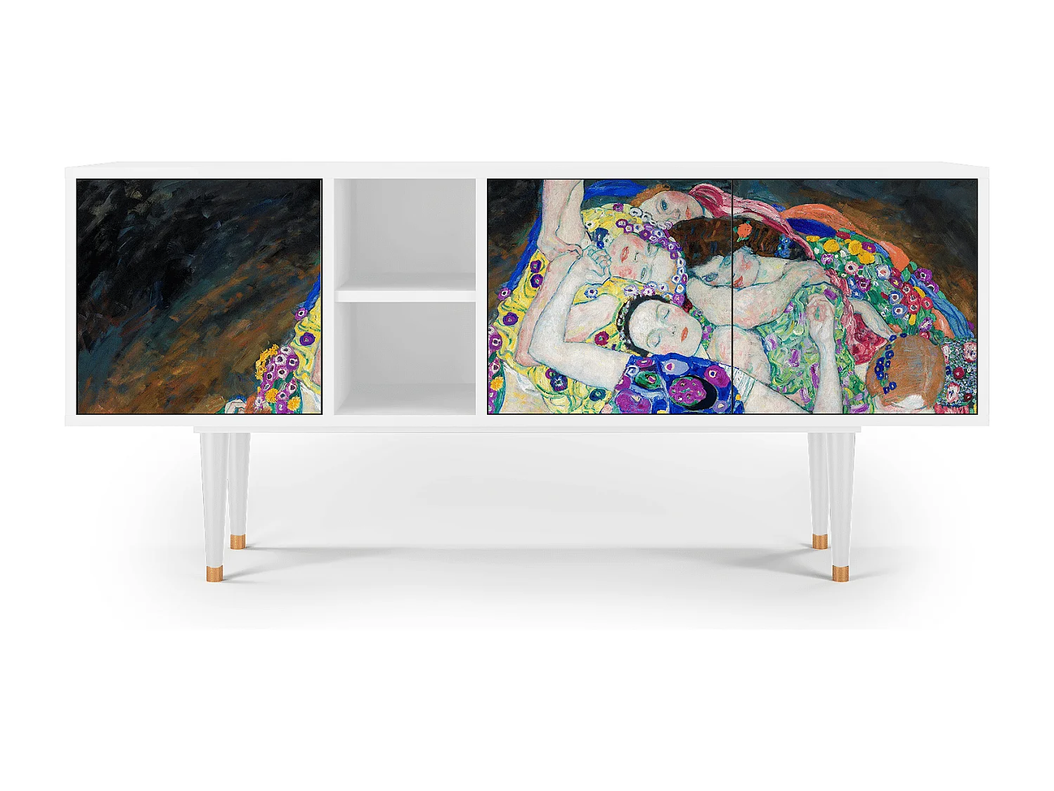 Meuble TV - 150х69х41 cm - T5 - The Maiden by Klimt, Blanc