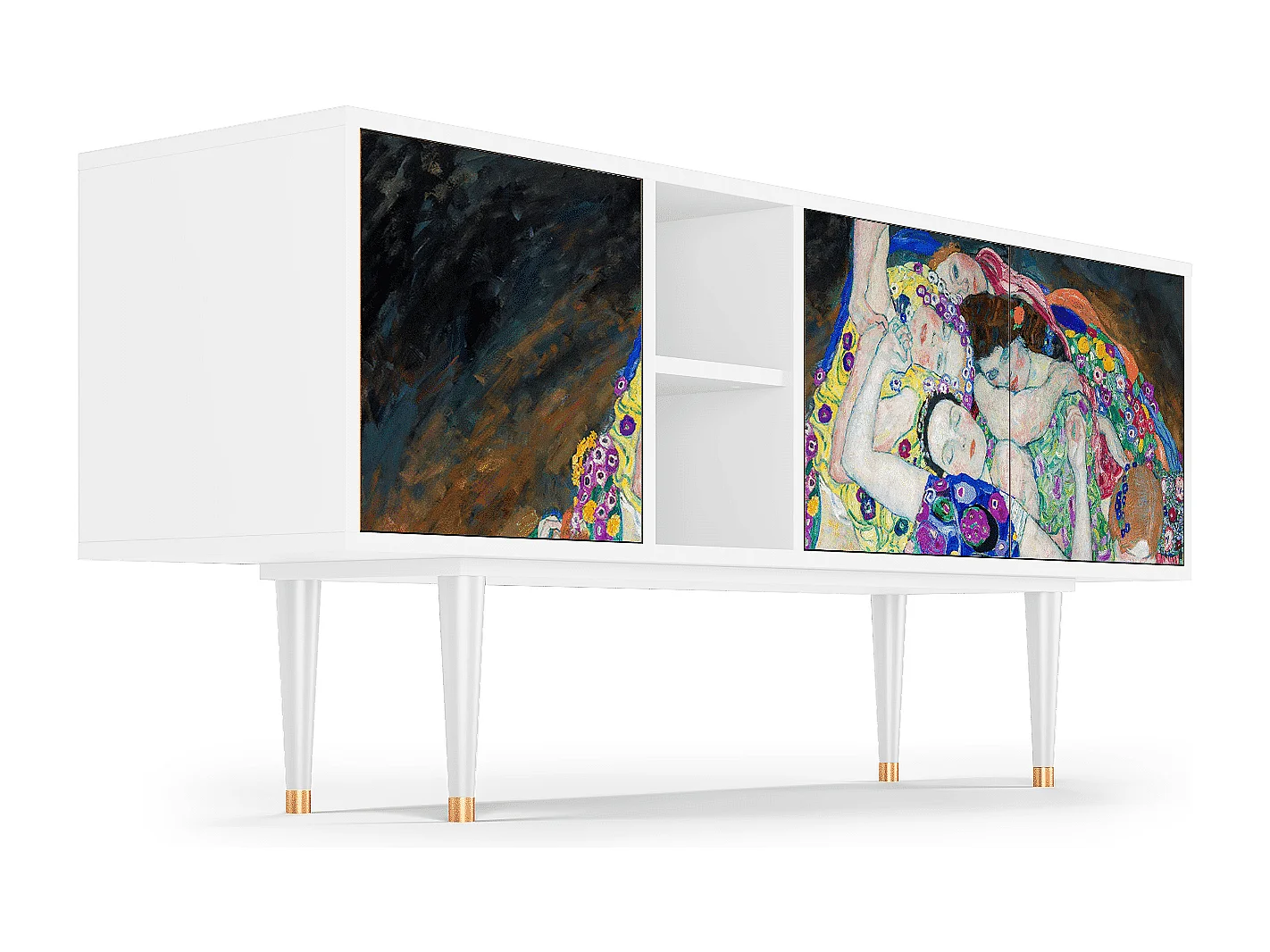 Meuble TV - 150х69х41 cm - T5 - The Maiden by Klimt, Blanc