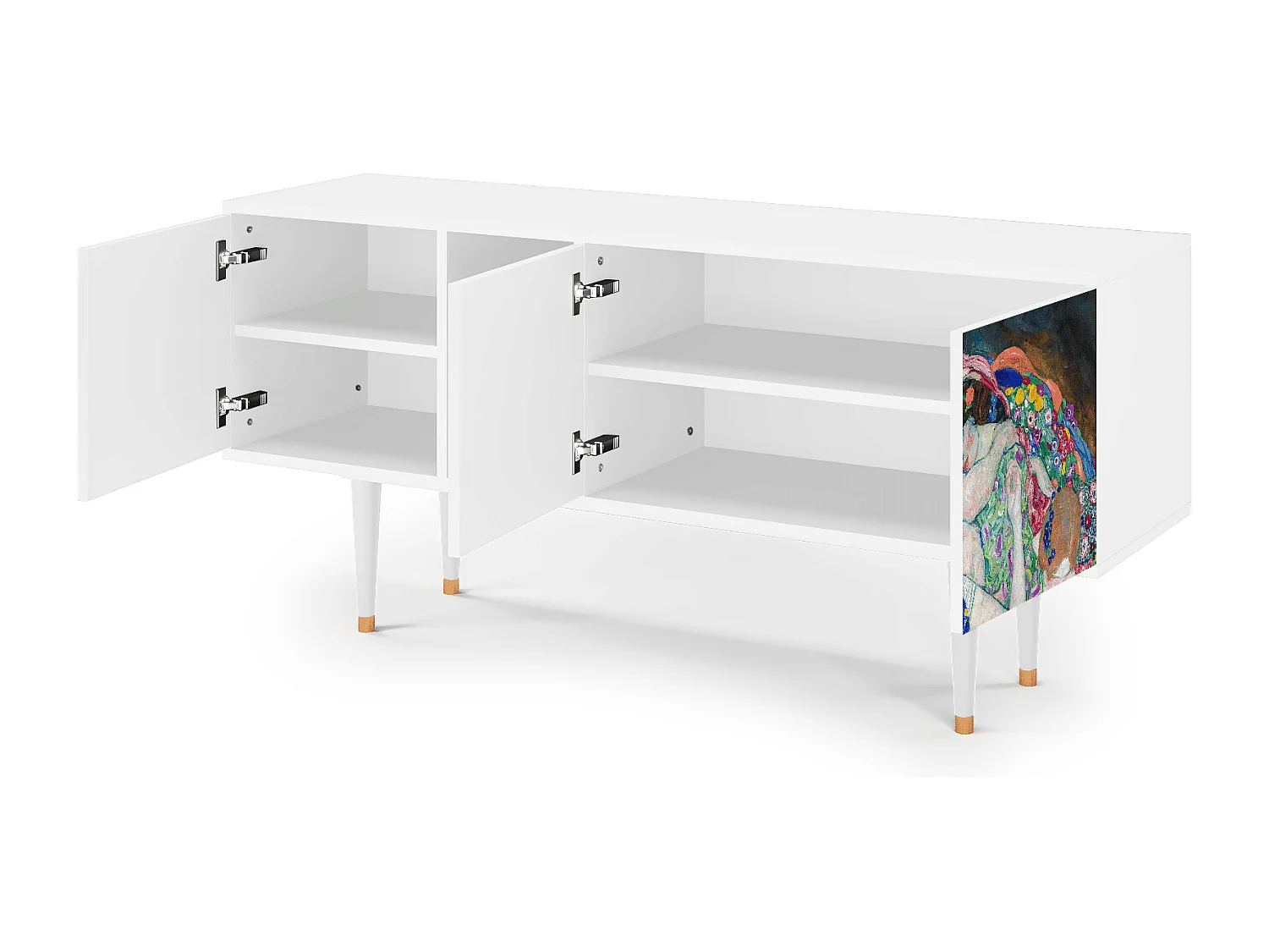 Meuble TV - 150х69х41 cm - T5 - The Maiden by Klimt, Blanc