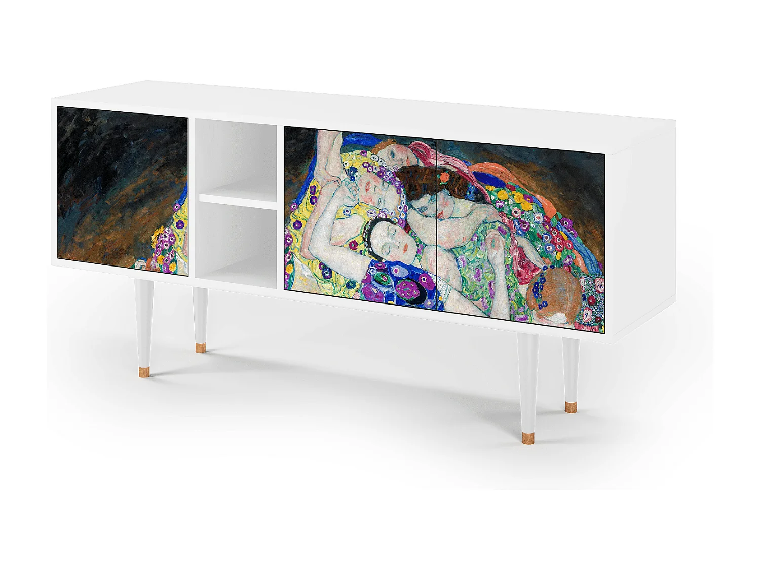 Meuble TV - 150х69х41 cm - T5 - The Maiden by Klimt, Blanc