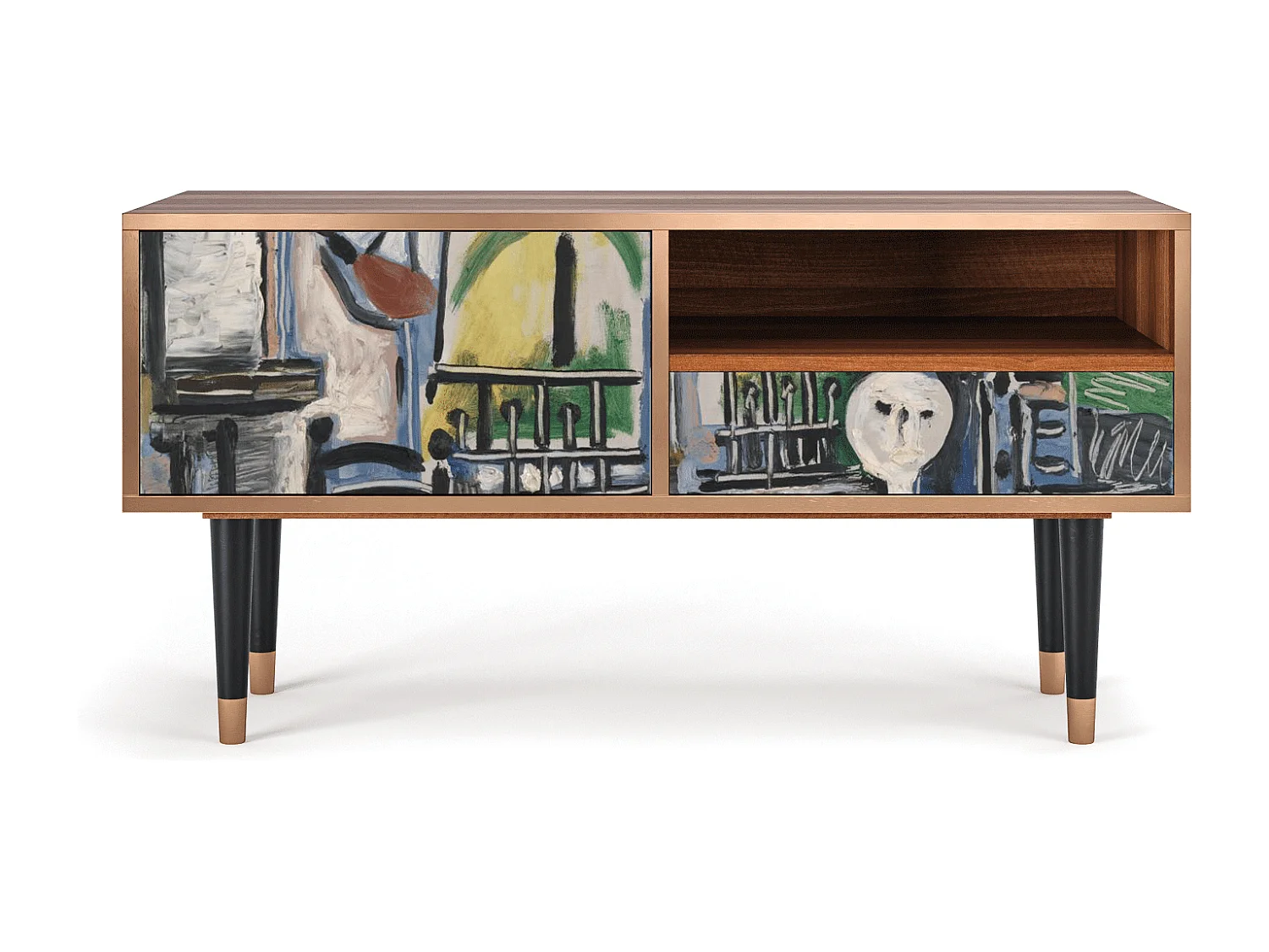 Mobile TV - 115х59х48 cm - T3 - The Studio , Noce