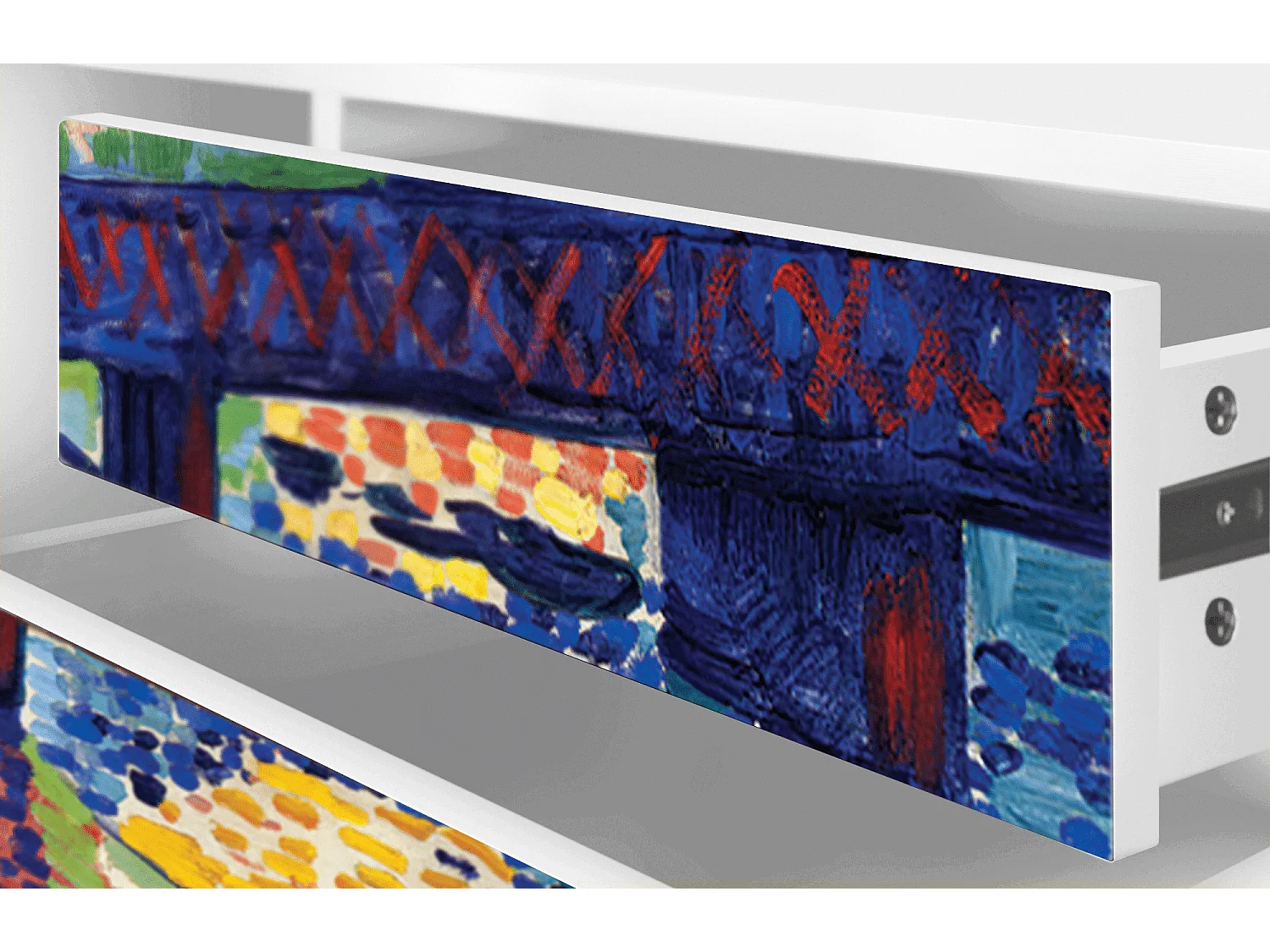 Meuble TV - 170х59х48 cm - T4 - Charing Cross Bridge, Blanc