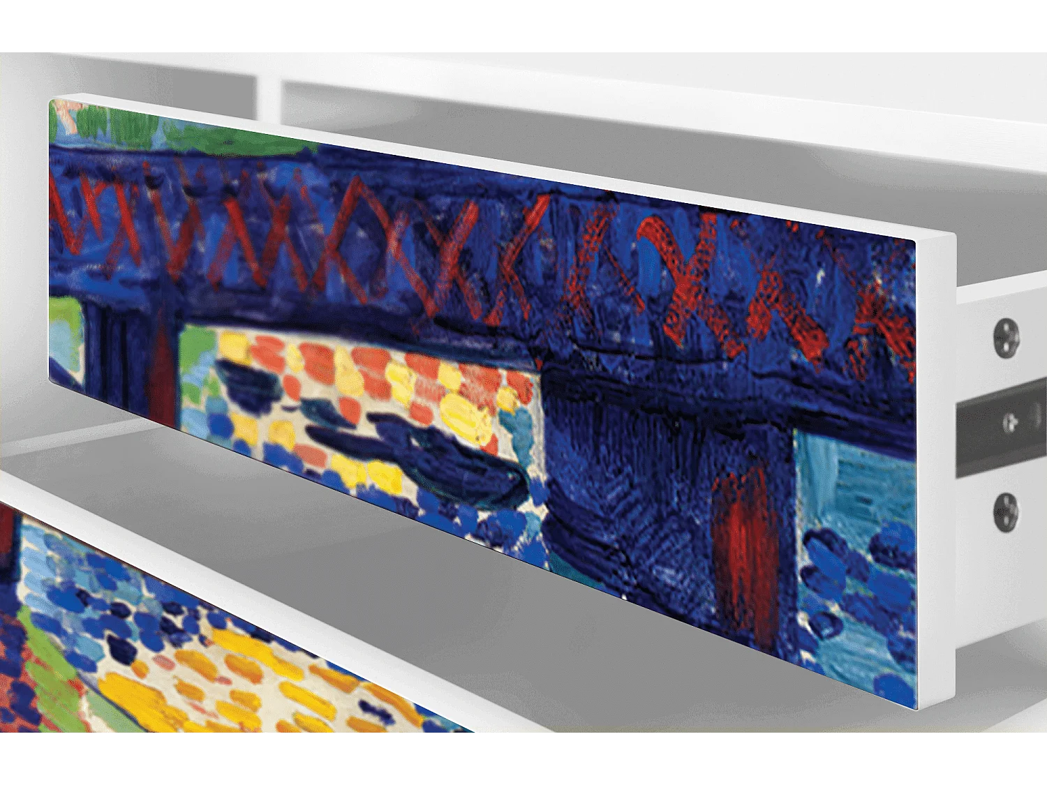 Meuble TV - 170х59х48 cm - T4 - Charing Cross Bridge, Blanc