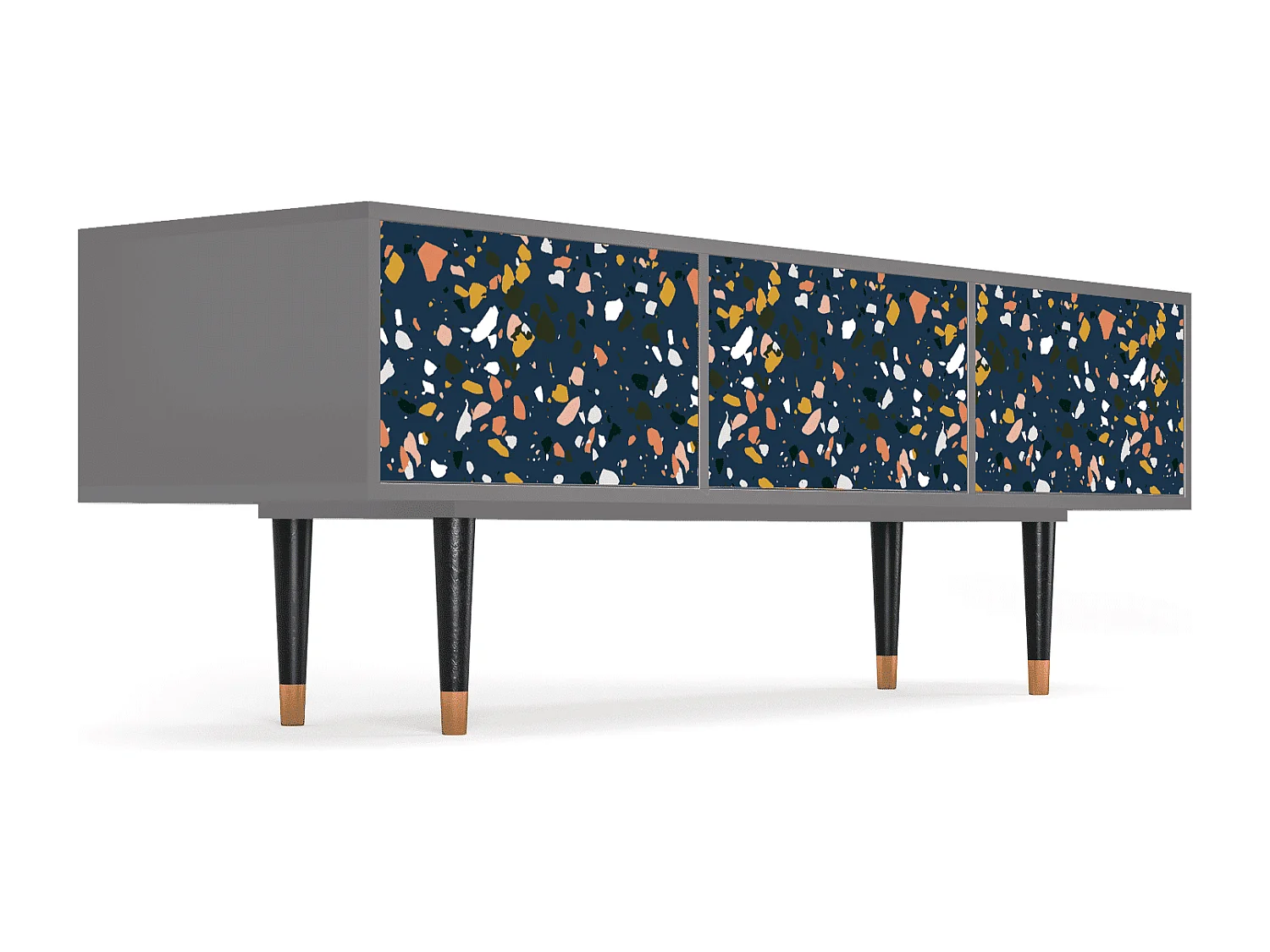 Szafka RTV - 170х59х48 cm - T4 - Night Sky Langhterns, Szary