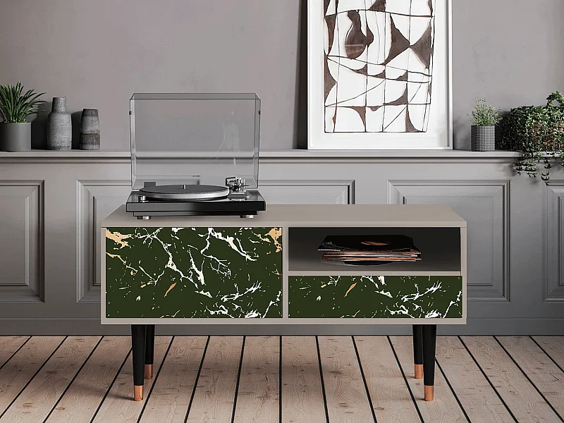 Meuble TV - 115х59х48 cm - T3 - Amazon Forest, Sable